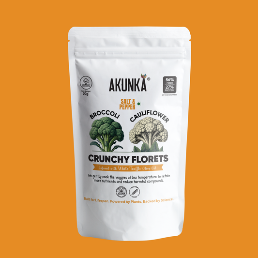 Akunka Vegetable Crisps - Florets - Salt and Pepper
