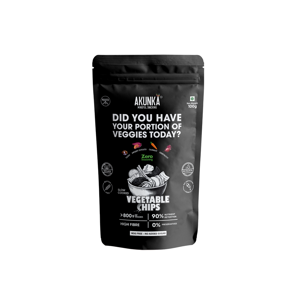 Akunka Vegetable Crisps - Roots - Zero [Unsalted]