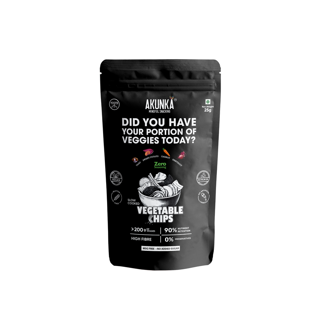 Akunka Vegetable Crisps - Roots - Zero [Unsalted]