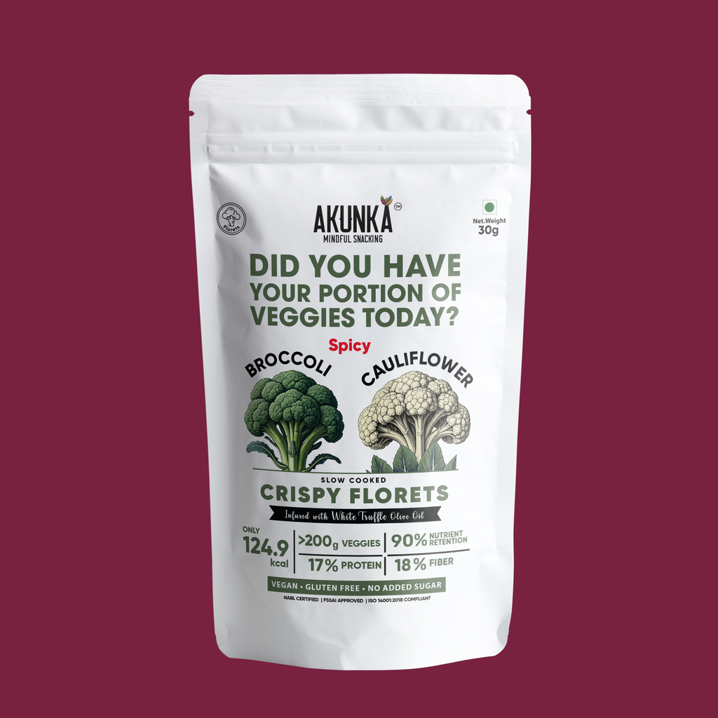 Akunka Vegetable Crisps - Florets - Spicy
