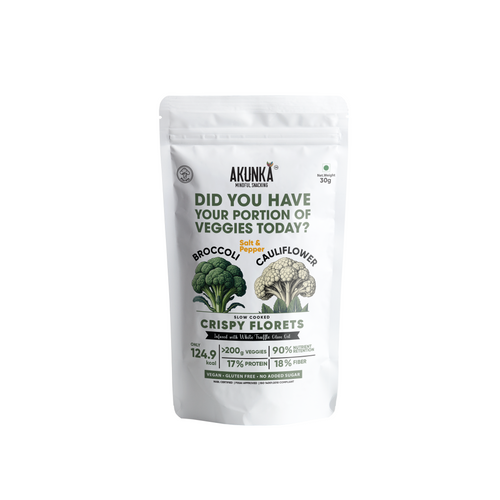 Akunka Vegetable Crisps - Florets - Salt and Pepper