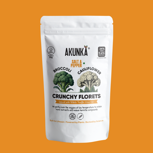 Akunka Vegetable Crisps - Florets - Salt and Pepper