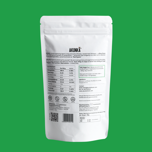 Akunka Vegetable Crisps - Florets - Zero [Unsalted]